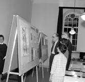Skara. Tor Hellströms utställning i Biblioteket 1964.