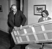 Skara. Skara fotoklubb (1950?), Håkan och Margit Jarl.