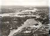 Stockholm.
Stockholmsutställningen 1930. 
Vissa detaljer på bilden är retuscherade/ditmålade.