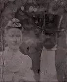 Okänt bröllopspar, Skara.