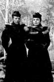 Anna Johansson till höger, gift med Bankdirektör von Sydow. Nov. 1893.