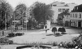 Stadshusplan och Järnvägsparken i Nybro.