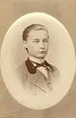 Nils Kreuger, konstnär. Foto vid 15 års ålder, 1873.