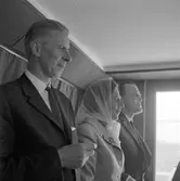 Fartygsleverans av M/S Fauna, den 12 juni 1965 på Gävle Varv. Troligtvis levererades fartyget från Gävle till Mariehamn på Åland.