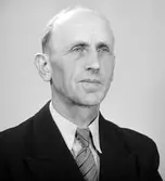 Edvin Södblom, Försäter, Skärplinge. Foto 1952.
