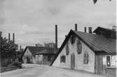 Forsbacka järnverk,
Några av de äldsta verksbyggnaderna,
Foto förmodligen 1930-tal