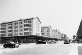Södra Kungsgatan mot söder, omkring 1960.
