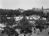 Gävle stad – Norr, Stortorget. Kommunikationer: Bussar.
Stortorget (Salutorget) omkring 1938.