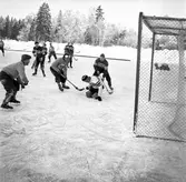 Bandy Huge - Hamrångefjärden, division II. 1961