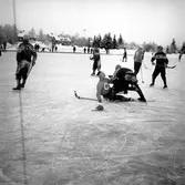 Bandy Huge - Hamrångefjärden, division II. 1961