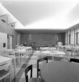 Nya församlingshuset i Bomhus, exteriör. Mars 1975