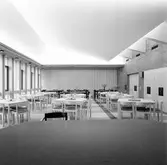 Nya församlingshuset i Bomhus, exteriör. Mars 1975