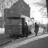 Spårvagnar. Gävlebilder äldre.