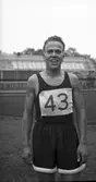 Löpare Arne Eriksson GSGF. (Gefle Sport och Gymnastikförening)