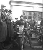 Motorcyklist HJ. Ohlström.