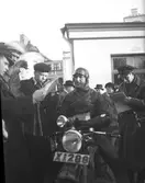 Motorcyklist HJ. Ohlström.