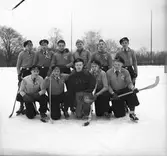 Gefle läroverks bandylag och Faluns samtliga situationer därifrån. 1938