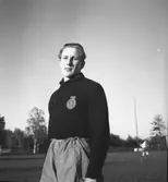 Målvakt Arne Karlsson.  GIF
