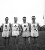 Brandkårens stafettlag 4 x 1500 svenskt rekord 1938