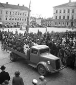 Svenska Cirkus Orlando turnerande tillsammans med holländska Cirkus Strassburger, 1938.