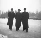 Bandymatch. Huge - Skutskär. Resultat: 2-2.  22/1 1939