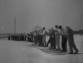 Geflemästerskapen vid Rödjningen på skidor.
29/1 1939
