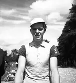 DM i cykel, 1942. Cyklisten är Göran Engström f. 1922 Gävle.