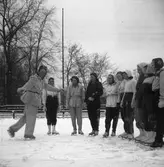 Lise-Lott Landtech,  Britta Råhlén.

Gävleflickorna 1947