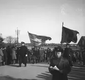 Första Maj och majblomsförsäljning. 1947