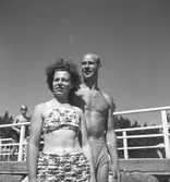 Gösta Lövkvist med familj. 1947
