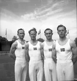 SM i landskamp i tävlingsgymnastik. 1946