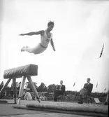 Landskamp i tävlingsgymnastik. 1946