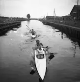 Kanotpaddling. 1943