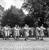 JUF:s möte i Stadsparken.
Juni 1956.