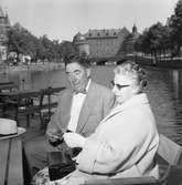 Svensk-amerikanare besöker Örebro för fjärde gången.
Juli 1956.