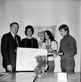 Nytorp,
Avslutning,Julfest,
Rektor Andersson avtackas,
December 1971