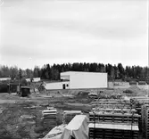 Arbrå,
Simbadet påbörjas,
Oktober 1971