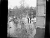 Översvämning, Ågatan, Rättvik, Dalarna 1909