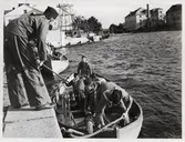 Ankring vid Kungsbron.