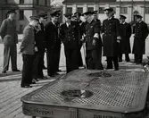 En samling militärer.