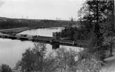 Trollhättan, utsikt från Strömsberg. Strömkarlsbron