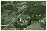 Håbolö  Flygfoto över Håbols kyrka