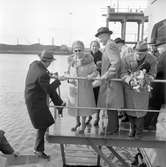 Den 21 april 1961. Gävle Varv. Regalskeppet 