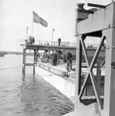 Den 21 april 1961. Gävle Varv. Regalskeppet 