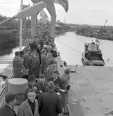 Den 21 april 1961. Gävle Varv. Regalskeppet 