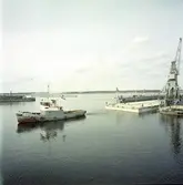 Den 21 april 1961. Gävle Varv. Regalskeppet 