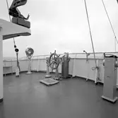 Den 27 november 1959. Gävle Varv. Båt från Ryssland. Ratt.





