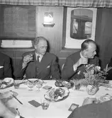 Den 27 januari 1954. Provtur med båten M/S Lombardia.

