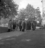 Den 27 augusti 1953. Gävle Varv. Sjösättning av båten M/S Lombardia


