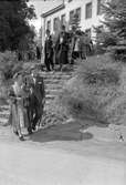 Den 27 augusti 1953. Gävle Varv. Sjösättning av båten M/S Lombardia


